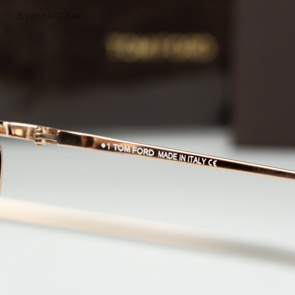 BRAND NEW Tom Ford Women Sunglasses Gold Mirror Brown Cat Eye FT0684 28G - Picture 8 of 11